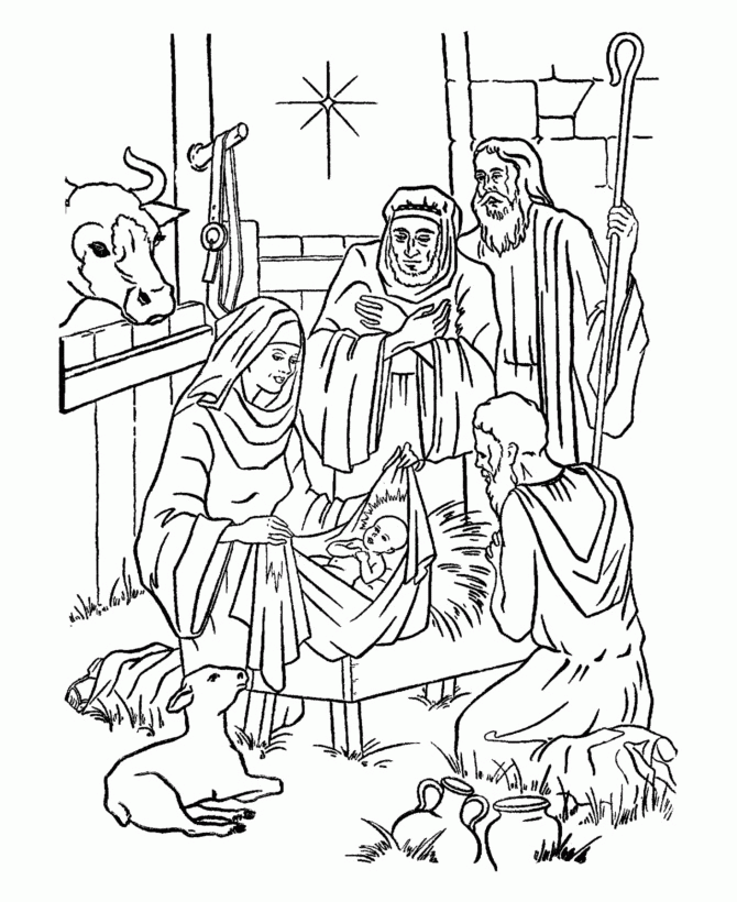 670x820 Christian Christmas Coloring Pages For Kids Many Interesting Cliparts