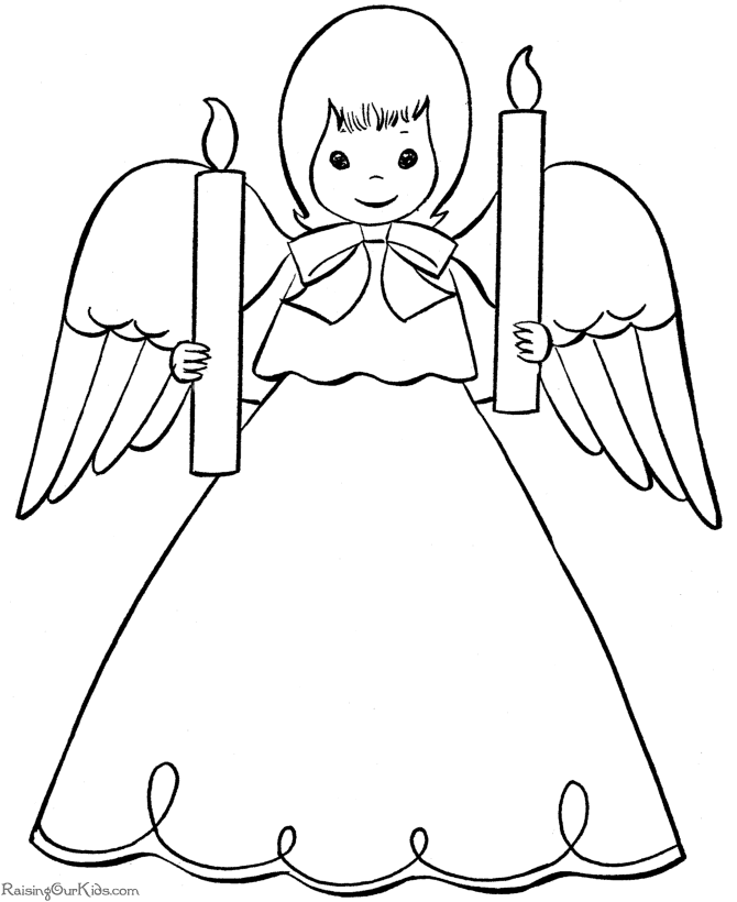 670x820 Angel Coloring Pages Print Out Preschool For Beatiful Draw 012