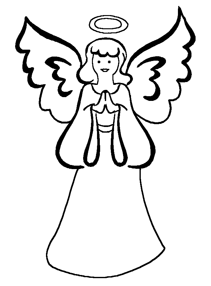 670x910 Halloween Coloring Pages Free Printable Christmas Angel