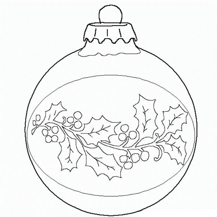 704x704 Print Ball Christmas Ornament Christmas Coloring Page Or Download