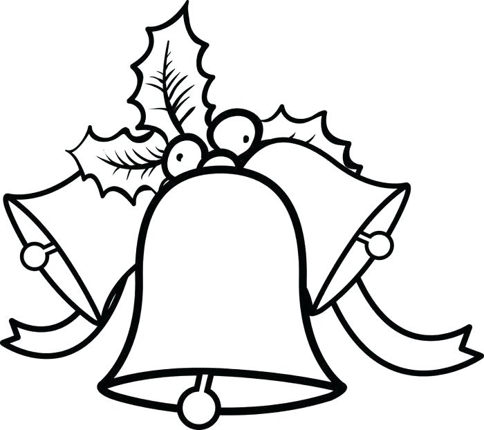 700x622 Pictures Of Christmas Bells To Color Clocks Bells Coloring Page