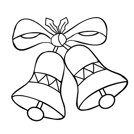 446x446 Christmas Coloring Pages Printable Christmas Bells Coloring Page