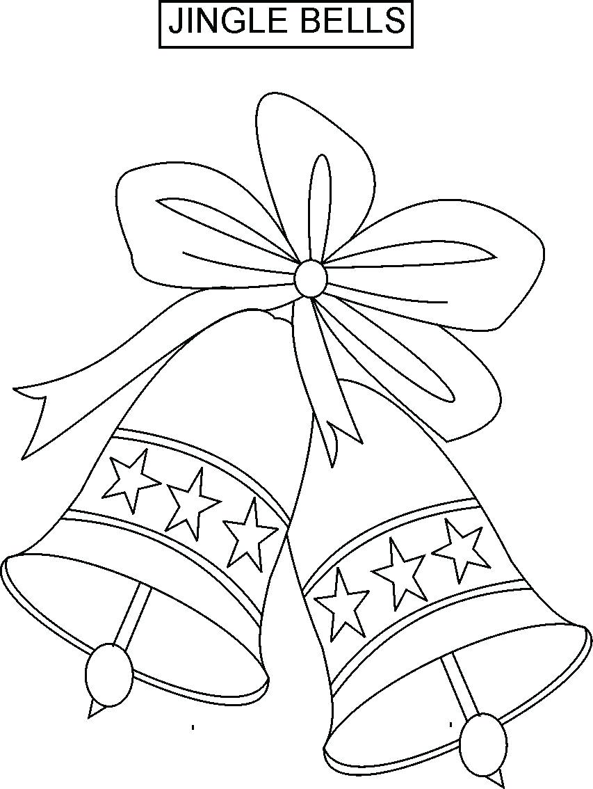 853x1134 Coloring Christmas Bells Coloring