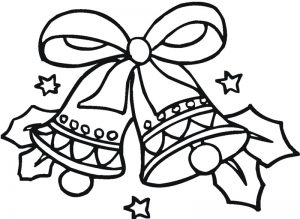 300x219 Christmas Bell Coloring Pages