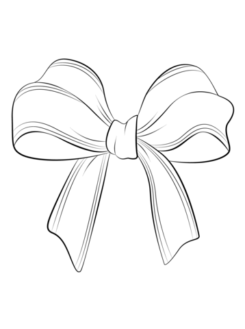 358x480 Christmas Bow Coloring Page Free Printable Coloring Pages