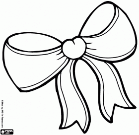280x272 Ribbon Bow Drawing Bow Coloring Pages Digi Stamps