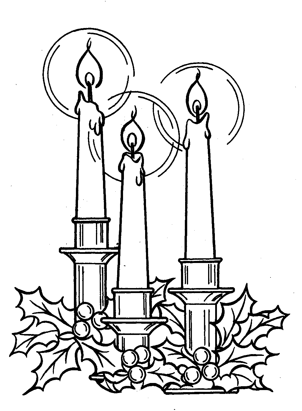 Christmas Candle Drawing at GetDrawings | Free download