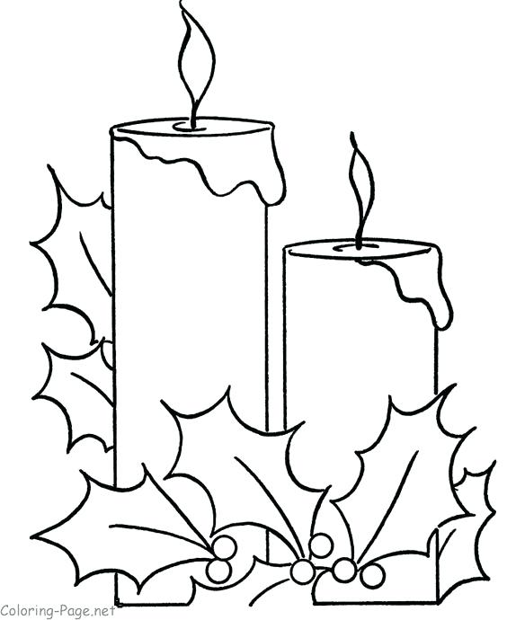 564x690 Christmas Candles Coloring Pages Coloring Pages For Kids Creative
