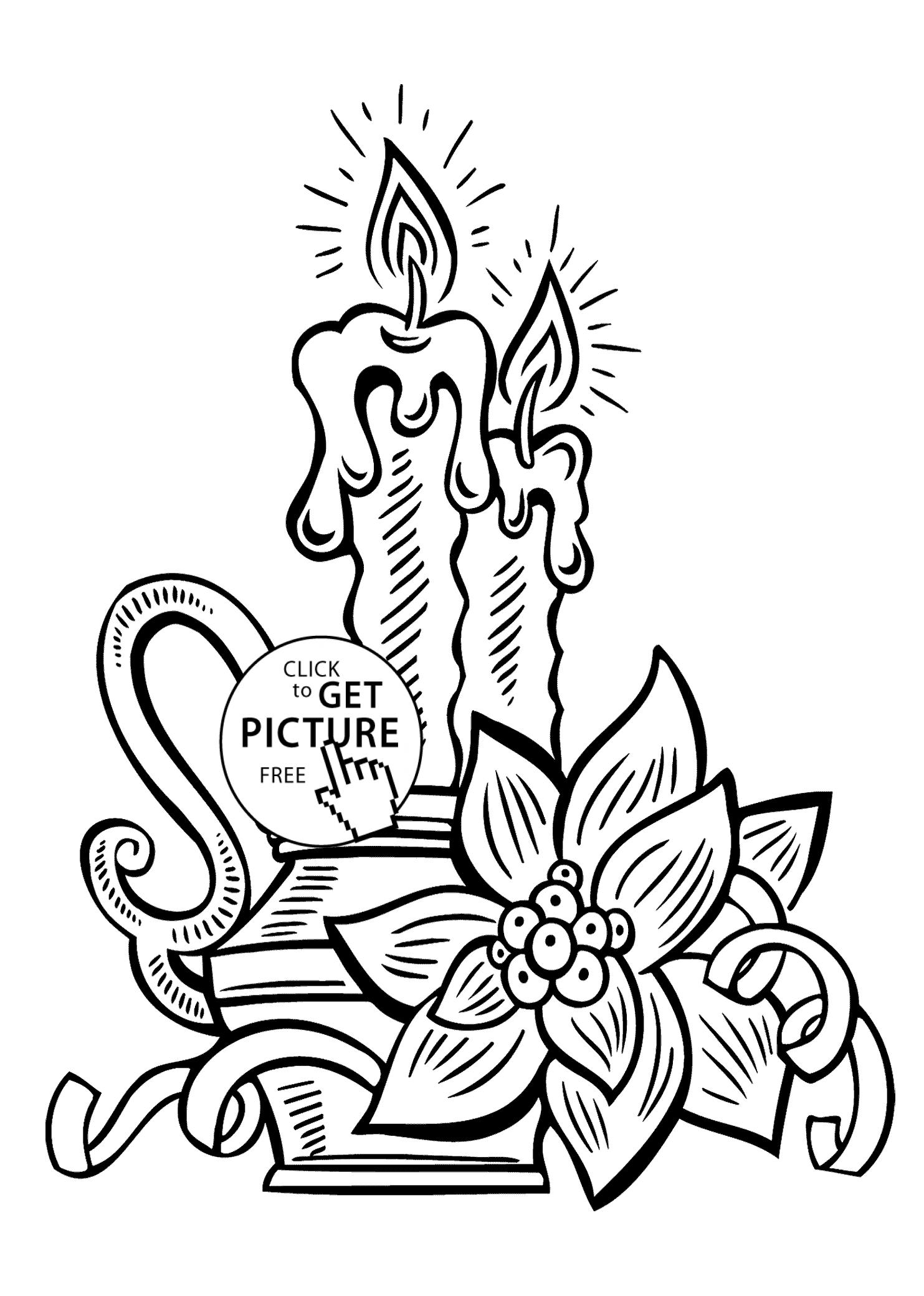 1483x2079 Candle Coloring Pages For Kids, Printable Free