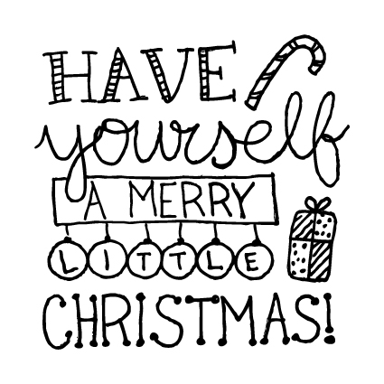 425x425 Hand Drawn Christmas Cards 2013