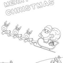220x220 Merry Christmas Cards Coloring Pages