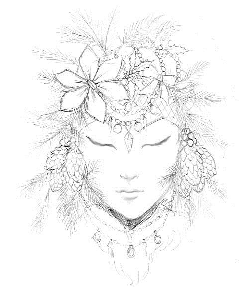 500x587 Simple Christmas Card Drawings Merry Christmas Amp Happy New Year