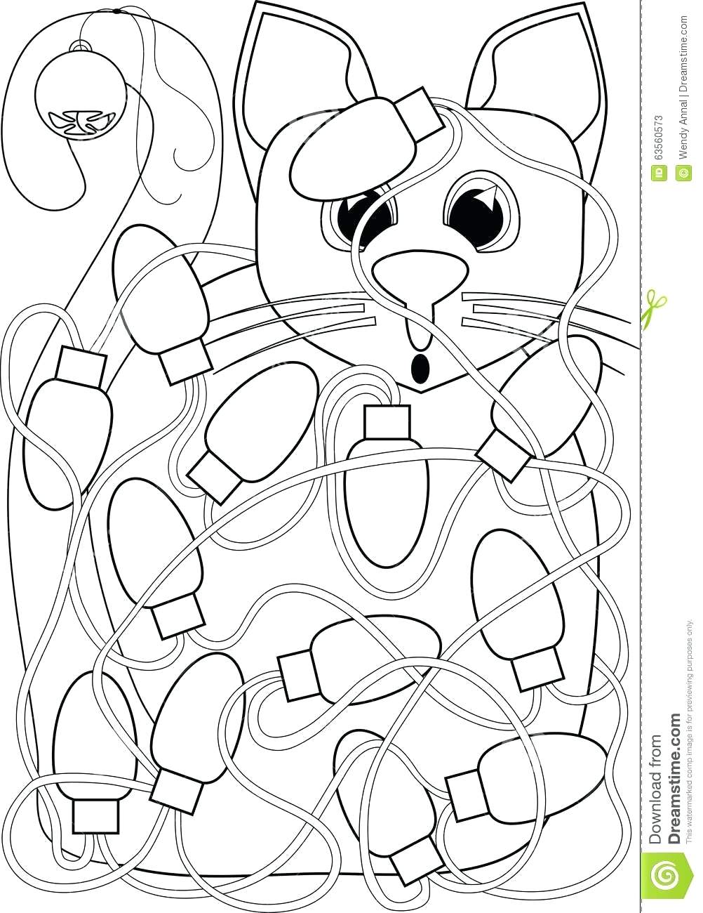 1002x1300 Coloring Christmas Cat Coloring Pages