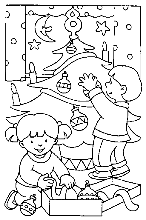 489x737 Christmas Tree Coloring Pages For Kids Wallpapers9