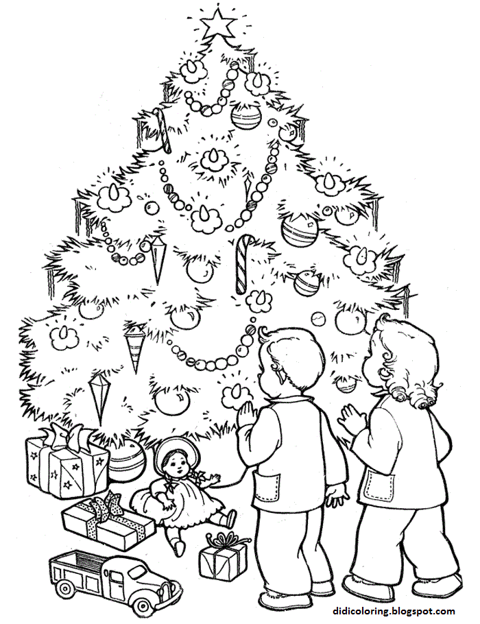 700x910 Coloring Activity Christmas Tree For Kids