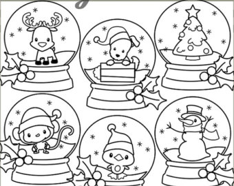 340x270 Ink Drawing Holly Branch Clip Art For Scrapbooking Holiday Season