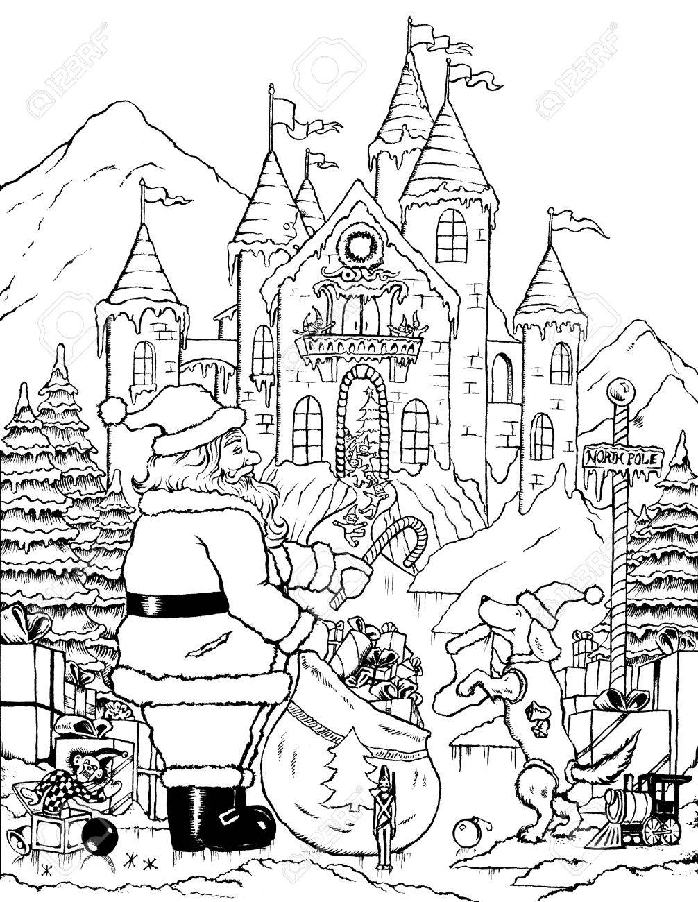 1006x1300 Santa Claus Getting Ready On Christmas Day In North Pole