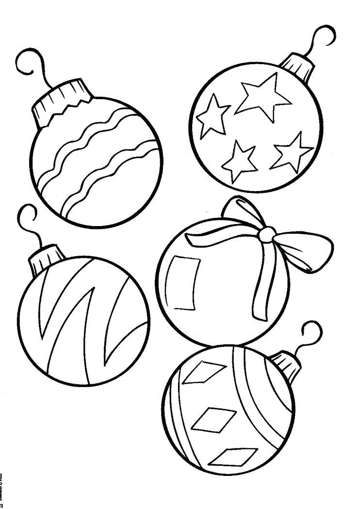 736x1047 Christmas Ornaments Coloring Page Ornaments Coloring Page Best