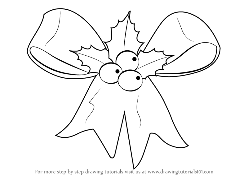 800x566 Learn How To Draw Christmas Ribbon (Christmas) Step By Step