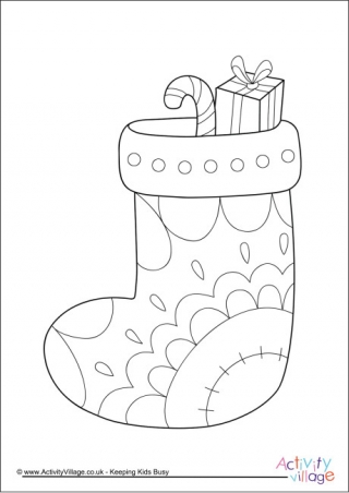 320x452 Christmas Colouring Pages