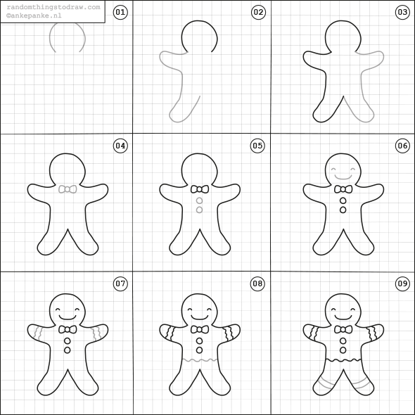 590x590 How To Draw A Gingerbread An. Journalsmash Bookullet Journal