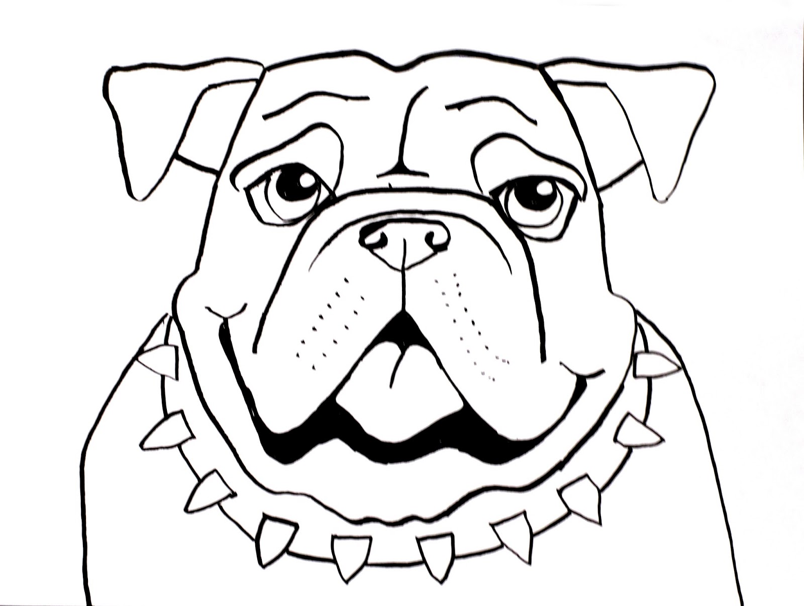 1600x1206 Bulldog Christmas Drawings Festival Collections