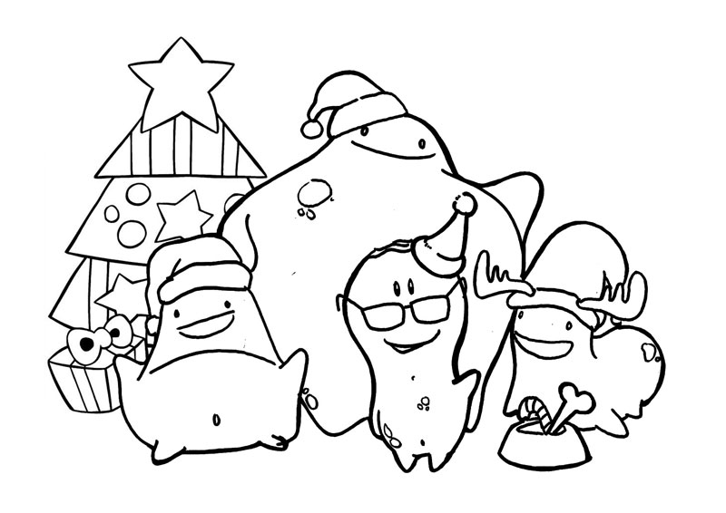 800x566 Christmas Coloring Pages With Our Cartoon Characters, Activities