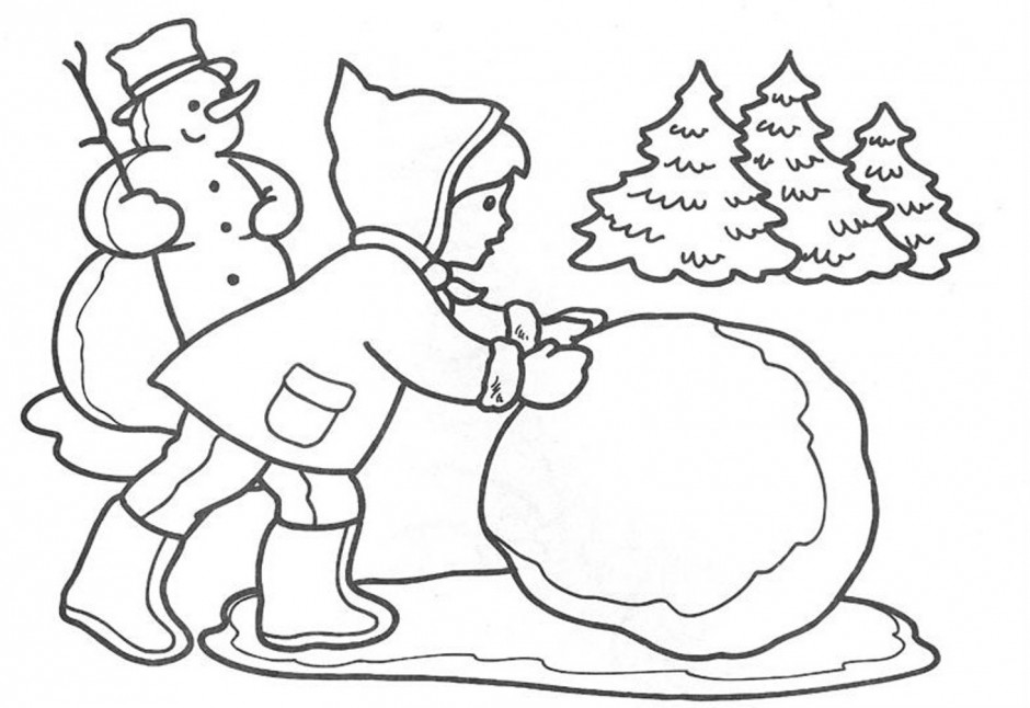 940x646 Christmas Tree Drawing Outline