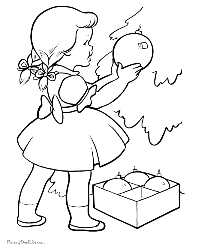 670x820 The Christmas Decorations Coloring Pages!