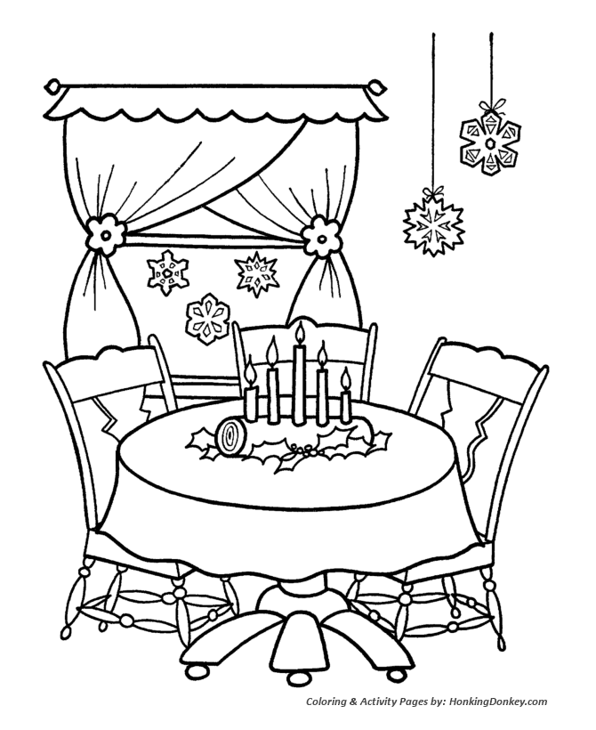 670x820 Christmas Decorations Coloring Pages
