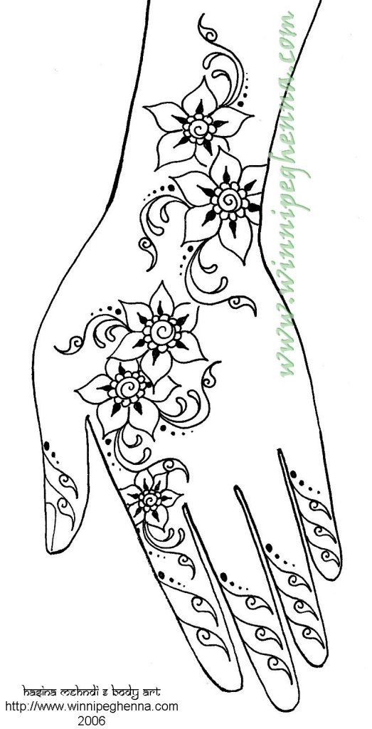 523x1024 Drawn Christmas Henna