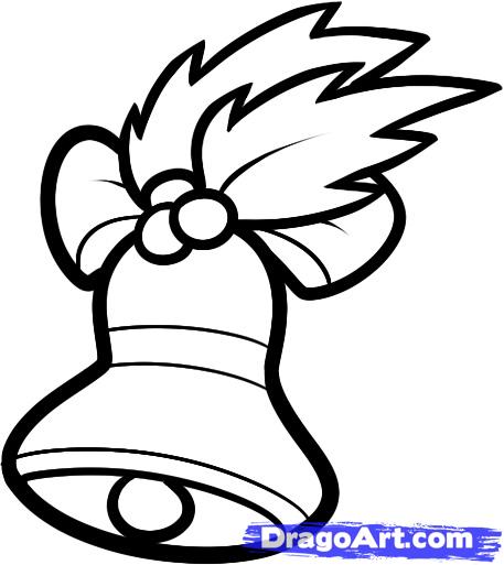 457x513 Drawn Christmas Christmas Bells