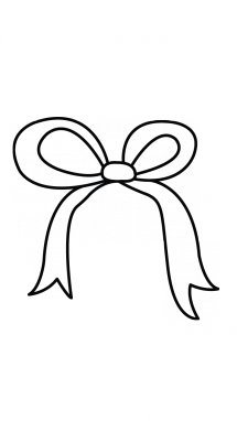 215x382 How To Draw A Christmas Gift, Present, Easy Step By Step Drawing