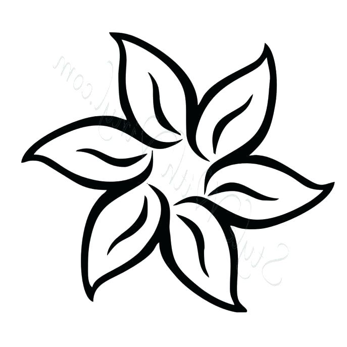 687x687 Coloring Pages Draw Easy Flowers Affan
