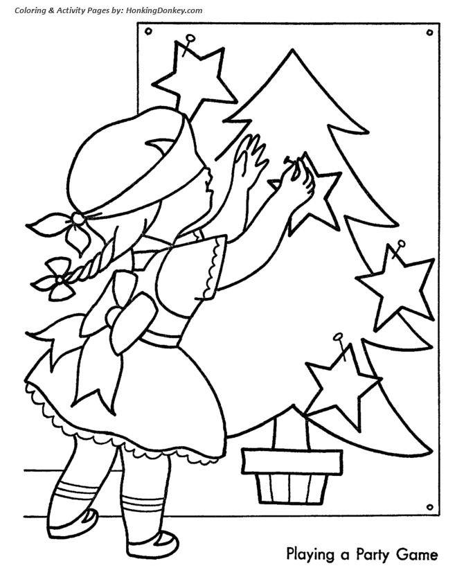 670x820 Christmas Party Coloring Pages