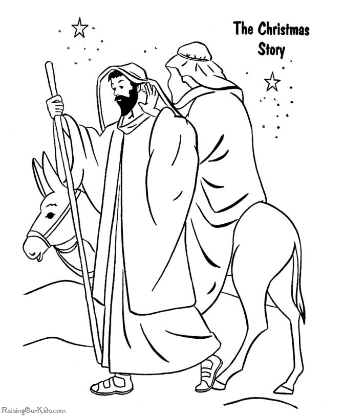 670x820 Christmas Story Coloring Pages For Kids Beatiful Print Draw
