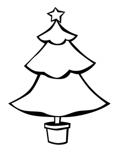 232x300 Christmas Tree Outlines