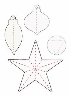 236x318 Printable Ornament Shapes Trace Around Your Chosen Template Onto