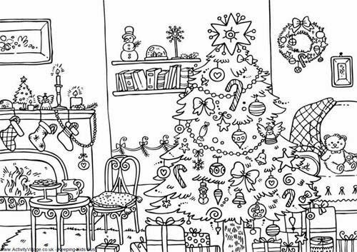 500x353 Hard Christmas Drawings Merry Christmas And Happy New Year 2018
