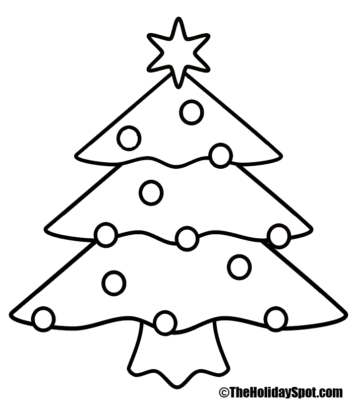 700x800 Christmas Tree Drawing 535659