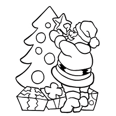 230x230 30 Cute Santa Claus Coloring Pages For Your Little Ones