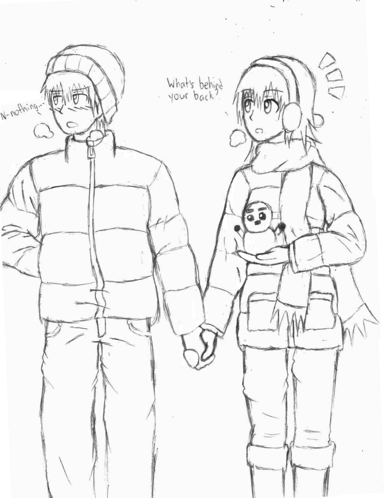 786x1016 Christmas Couple Re Draw By Ryuusei924