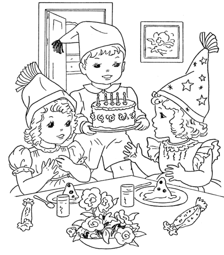 768x877 Free Merry Christmas Coloring Pages 2017