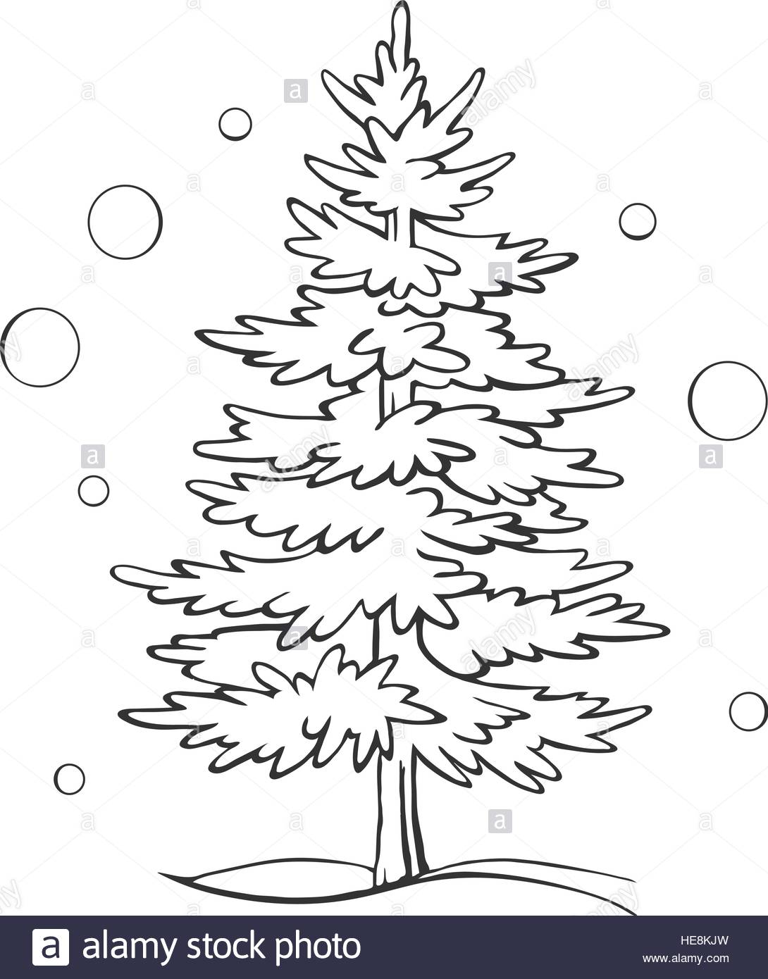 1090x1390 Christmas Tree Sketch Symbol Vector Xmas Winter Stock Vector Art