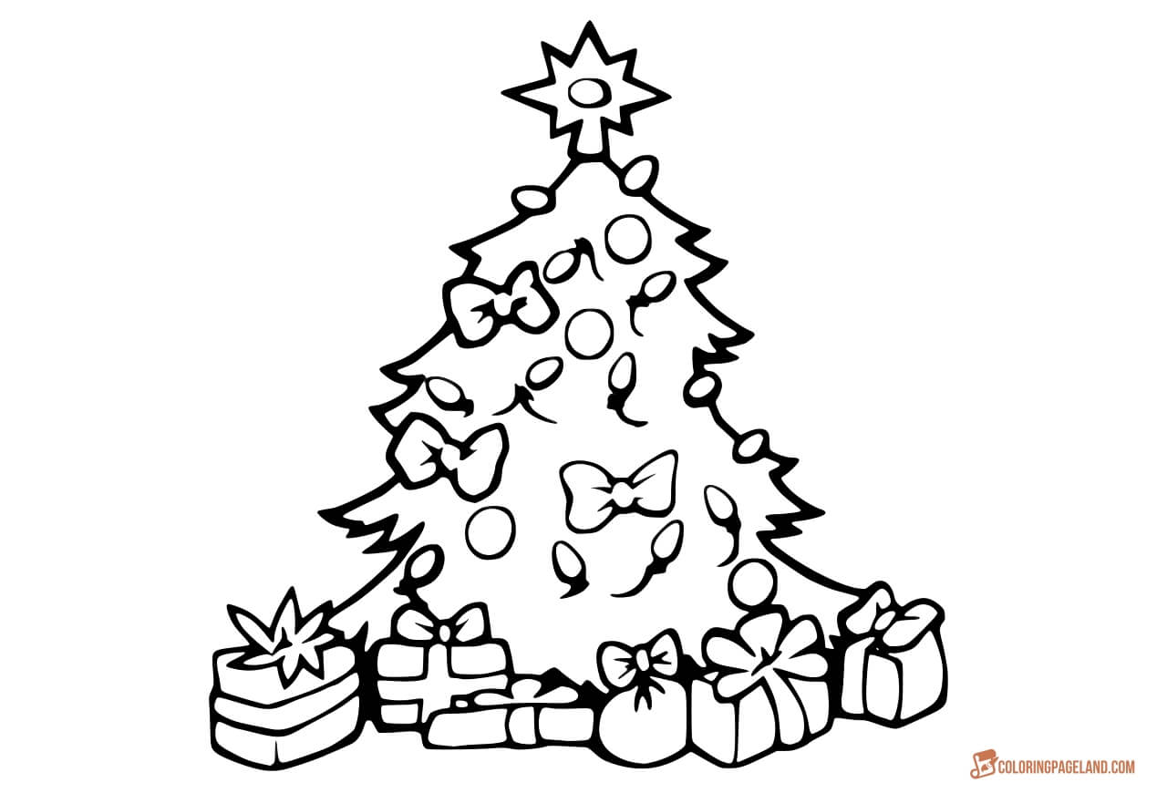 1280x870 Christmas Tree Coloring Pages