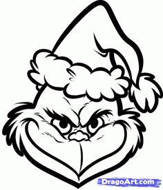 236x276 Grinch Face Coloring Page How To Draw The Grinch Easy Step 7