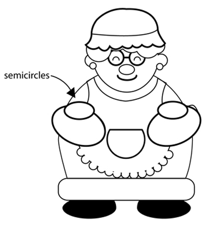 425x470 How To Draw Mrs. Clause For Christmas With Easy Step By Step