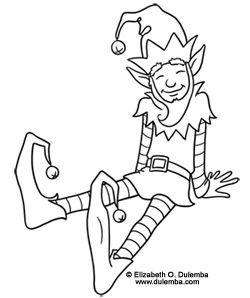 250x298 Coloring Page Elf. Cool Girl Elf Coloring Pages Az Coloring Pages