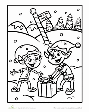 301x378 Christmas Elf Worksheet