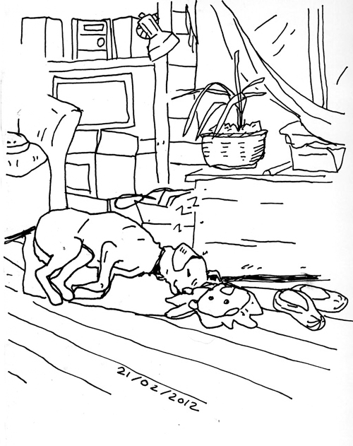 500x631 Christmas Living Room Drawings